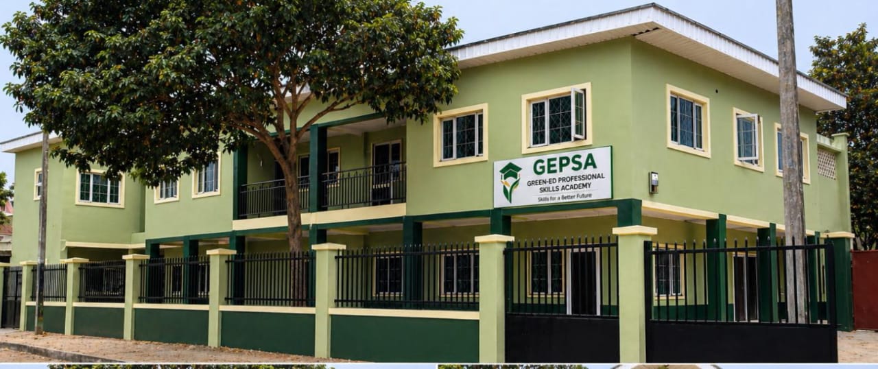 GEPSA campus building exterior, front view